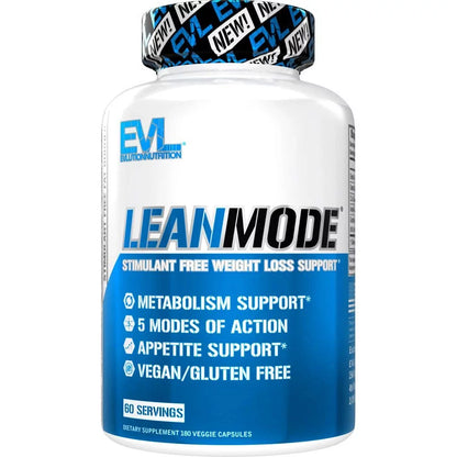 EVL LEANMODE Weight Loss Support - Non-Stimulant Metabolism Support and Appetite Support for Men and Women - Lean Mode with Green Coffee Bean, Green Tea, CLA, Carnitine, Garcinia Cambogia, Diet Pills